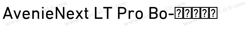 AvenieNext LT Pro Bo字体转换
